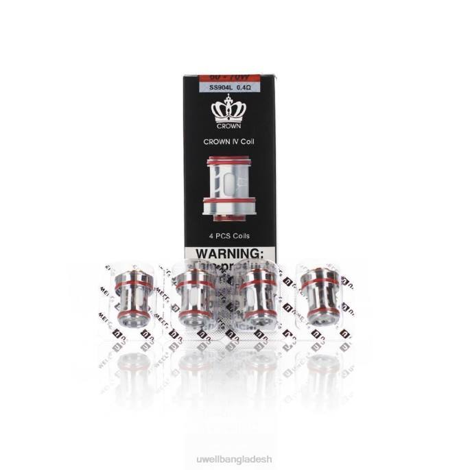 UWELL Bangladesh - UWELL CROWN 4 প্রতিস্থাপন কয়েল (4-প্যাক) ডুয়াল কয়েল 0.2ohm 02PJ182