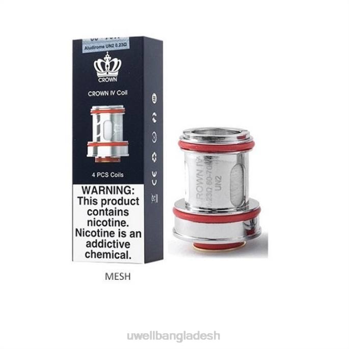 UWELL Bangladesh - UWELL CROWN 4 প্রতিস্থাপন কয়েল (4-প্যাক) ডুয়াল কয়েল 0.2ohm 02PJ182