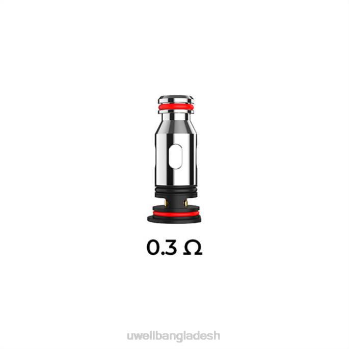 UWELL Bangladesh - UWELL PA প্রতিস্থাপন কয়েল 0.3ohm (4-প্যাক) 02PJ82