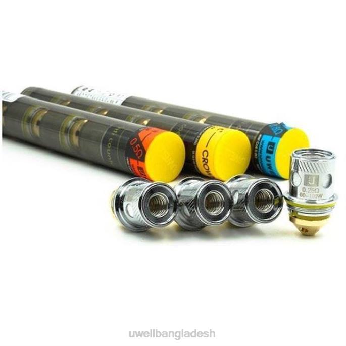 UWELL e cigarette - UWELL CROWN 2 প্রতিস্থাপন কয়েল (4-প্যাক) sus316 সমান্তরাল 0.25ohm 02PJ260