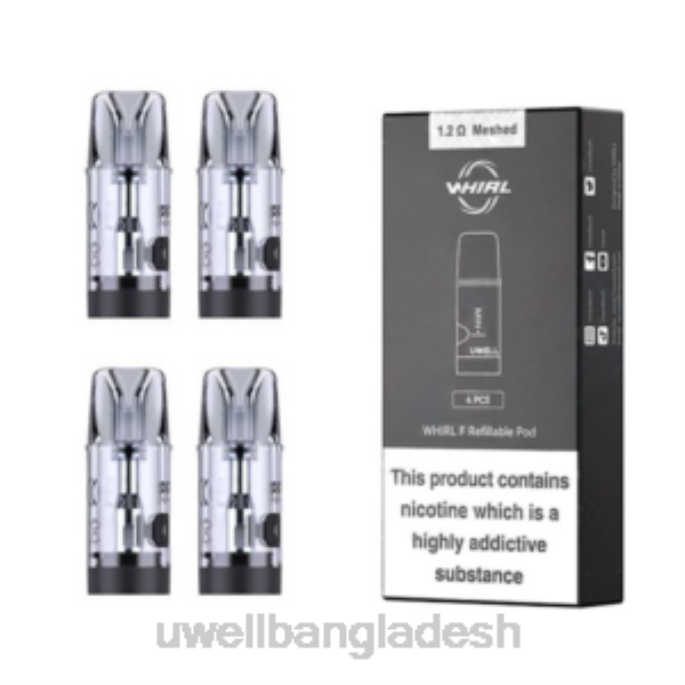 UWELL online shop - UWELL WHIRL F শুঁটি (4-প্যাক) 1.2 ওহম 02PJ198