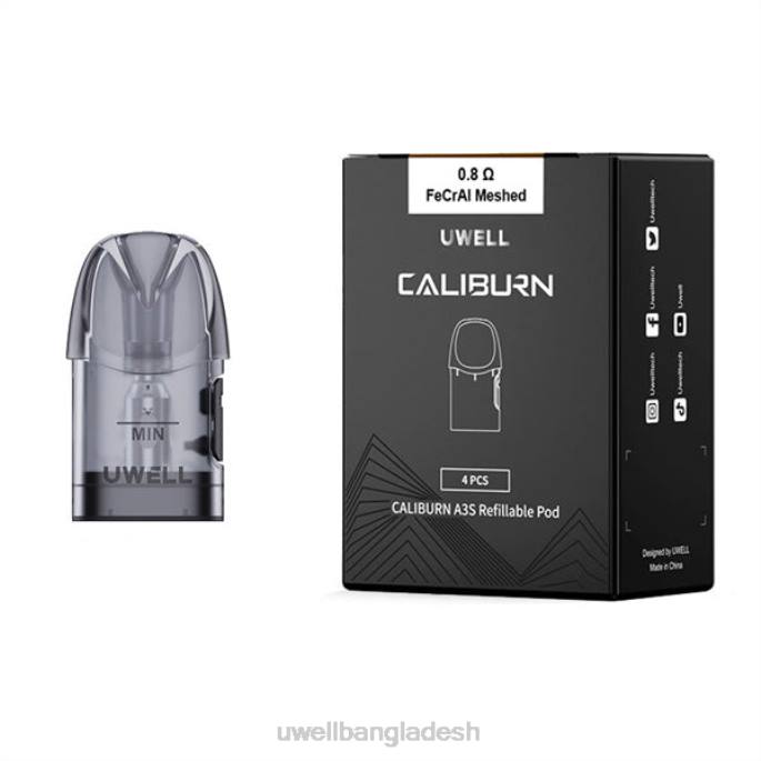 UWELL price in Bangladesh - UWELL CALIBURN A3 প্রতিস্থাপন শুঁটি | 4-প্যাক 0.8ohm 2 02PJ19